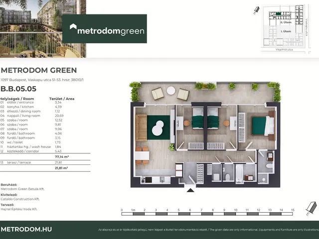 Eladó lakás Budapest IX. kerület 77 nm