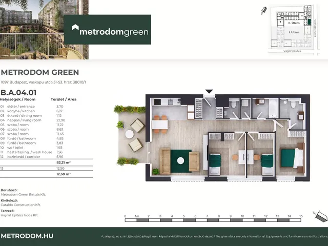 Eladó lakás Budapest IX. kerület 83 nm