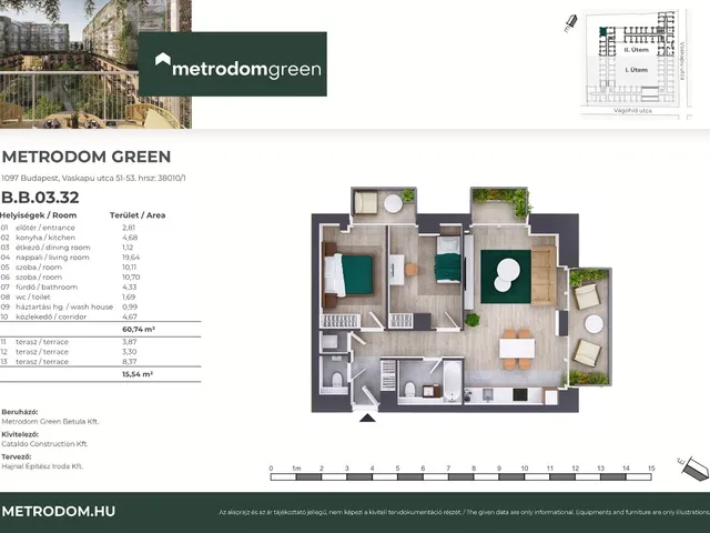 Eladó lakás Budapest IX. kerület 60 nm