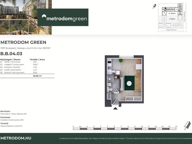 Eladó lakás Budapest IX. kerület 30 nm
