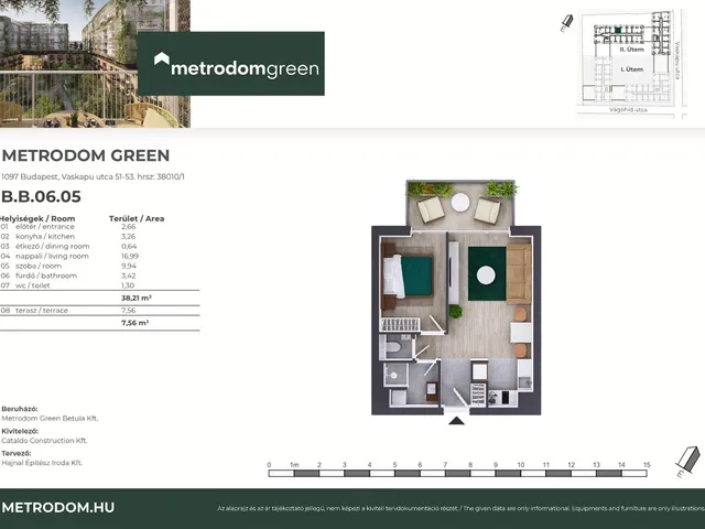 Eladó lakás Budapest IX. kerület 38 nm