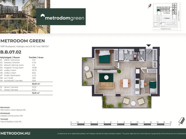 Eladó lakás Budapest IX. kerület 60 nm