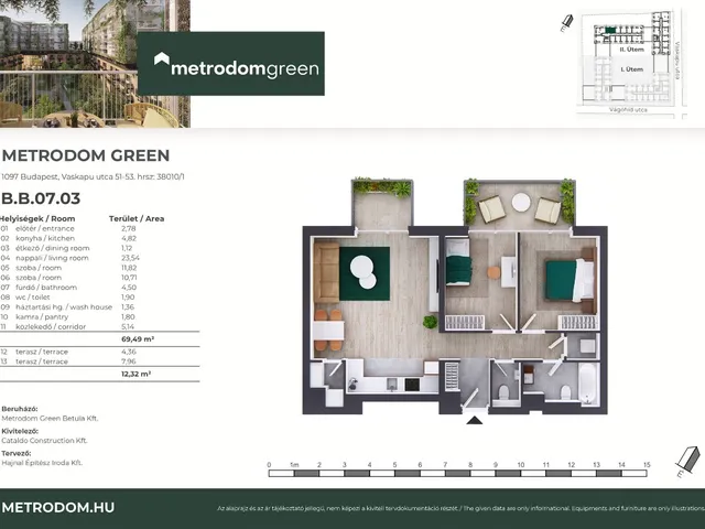 Eladó lakás Budapest IX. kerület 69 nm