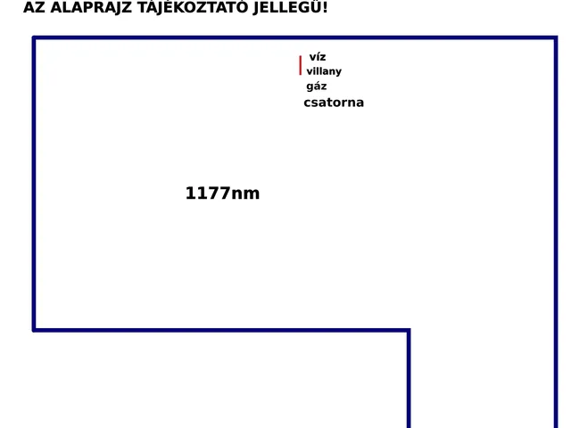 Eladó telek Mosonszentmiklós 1177 nm