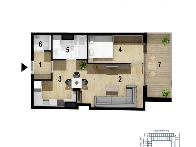 Eladó lakás Budapest XIII. kerület 48 nm