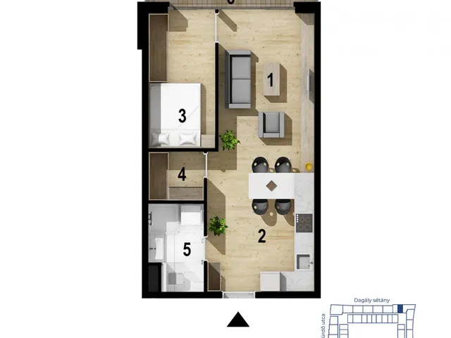 Eladó lakás Budapest XIII. kerület 43 nm