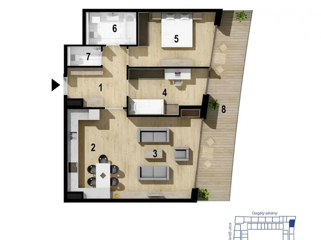 Eladó lakás Budapest XIII. kerület 77 nm