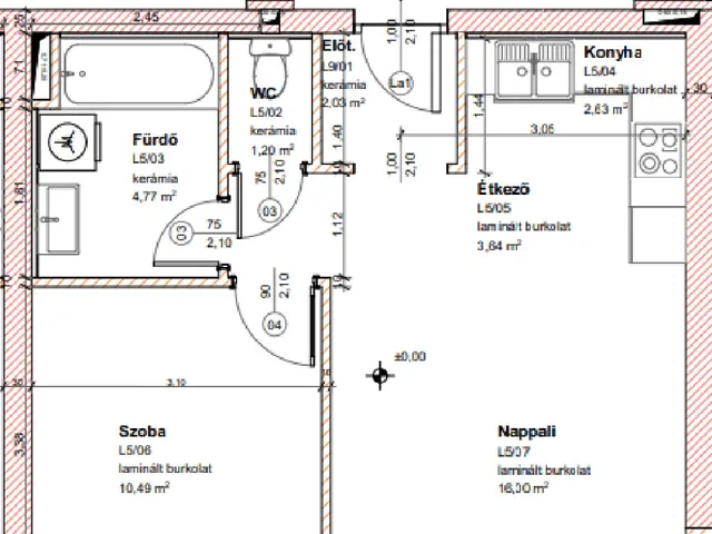 Eladó lakás Nagycenk 41 nm