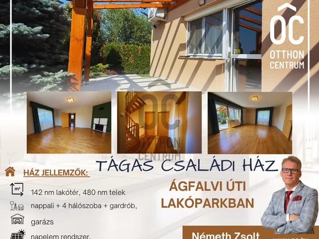 Eladó ház Sopron, Ágfalvi úti lakópark 145 nm