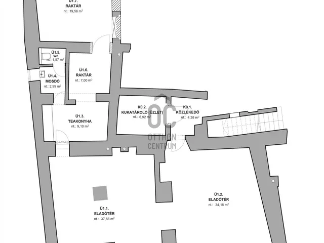 Eladó kereskedelmi és ipari ingatlan Sopron, Belváros 114 nm