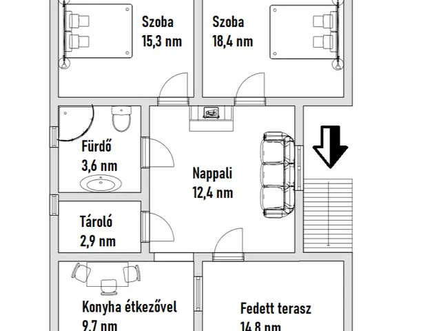 Eladó ház Gellénháza 65 nm