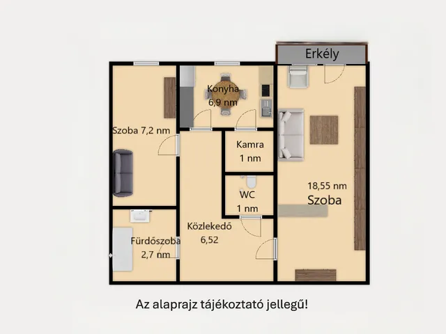 Eladó lakás Békéscsaba 45 nm