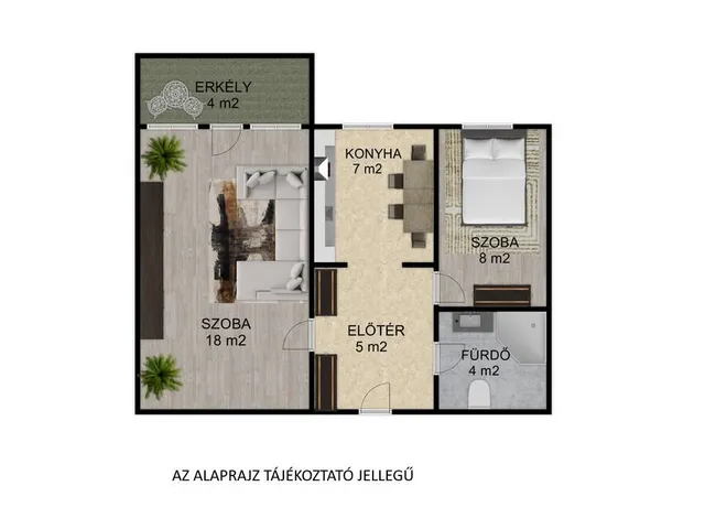 Eladó lakás Gyula 42 nm