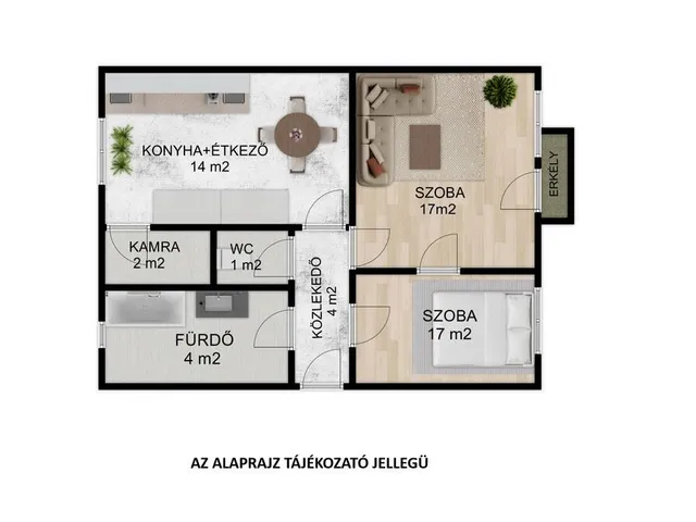 Eladó lakás Gyula 56 nm