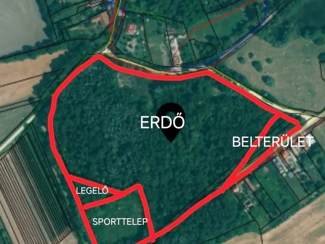 Eladó telek Ebergőc 53525 nm