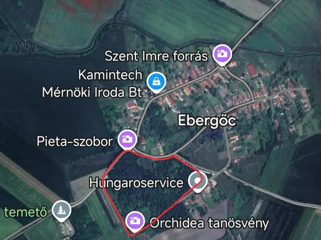 Eladó telek Ebergőc 53525 nm