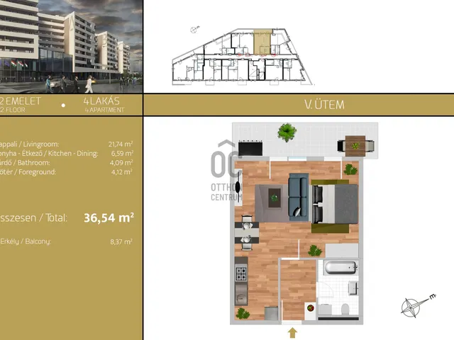 Eladó lakás Budapest XIX. kerület 36 nm