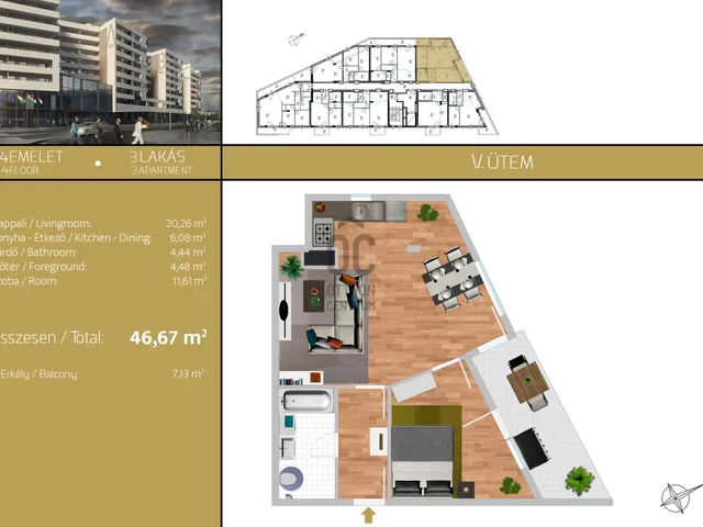 Eladó lakás Budapest XIX. kerület 46 nm