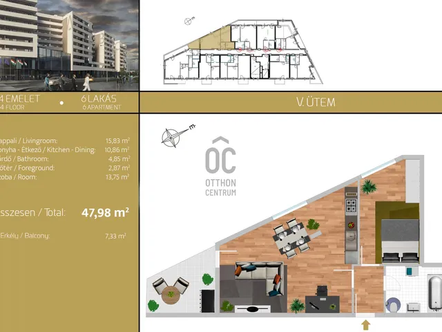Eladó lakás Budapest XIX. kerület 47 nm