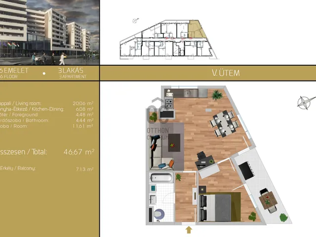 Eladó lakás Budapest XIX. kerület 46 nm