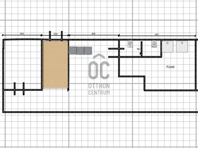 Kiadó kereskedelmi és ipari ingatlan Budapest IX. kerület, Középső Ferencváros 147 nm