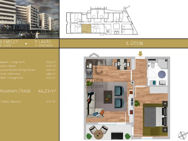 Eladó lakás Budapest XIX. kerület 44 nm