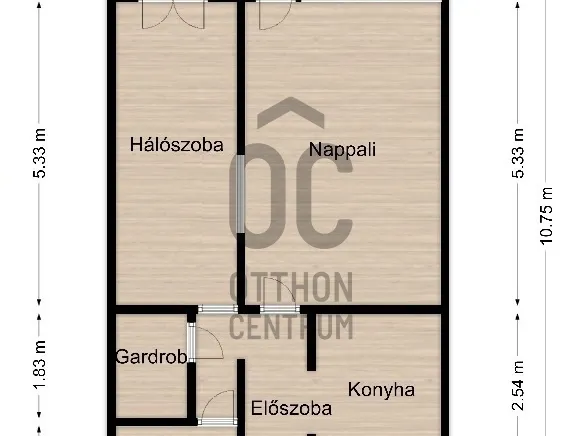 Eladó lakás Budapest III. kerület, Békásmegyer 51 nm