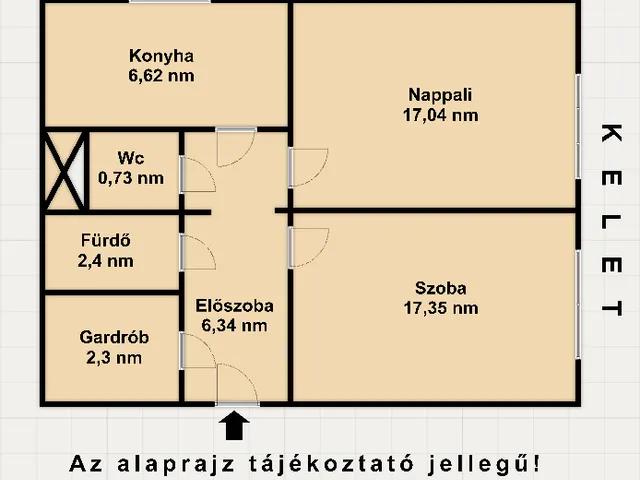 Eladó lakás Budapest III. kerület, Óbuda 52 nm