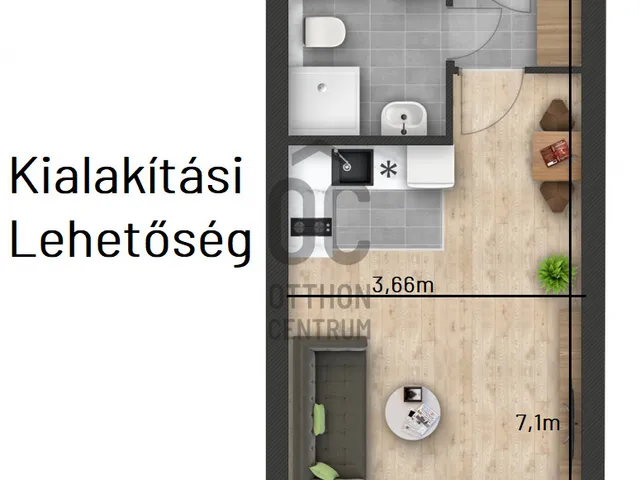 Eladó lakás Budapest XIII. kerület, Újlipótváros 26 nm