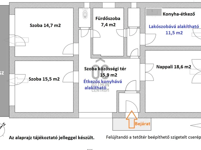 Eladó ház Budapest XVII. kerület, Rákoscsaba-Újtelep, Rácsos utca 90 nm