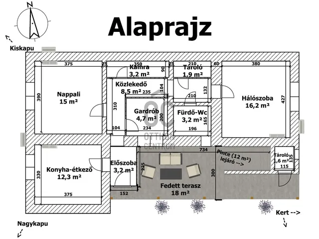 Eladó ház Tarnaszentmária 68 nm