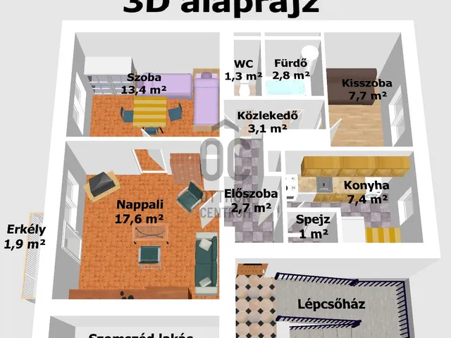 Eladó lakás Eger, Felnémet 56 nm