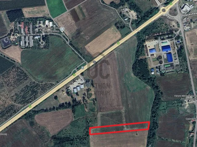 Eladó telek Gyöngyös, Déli iparterület 20297 nm