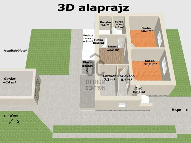 Eladó ház Eger, Lajosváros 70 nm