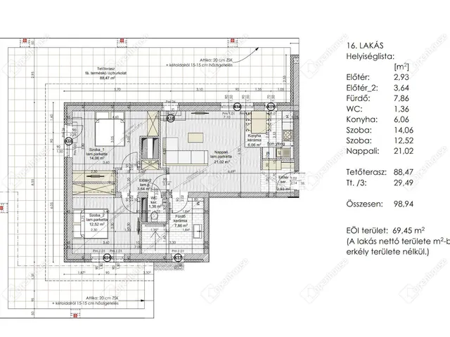 Eladó lakás Hegykő 69 nm