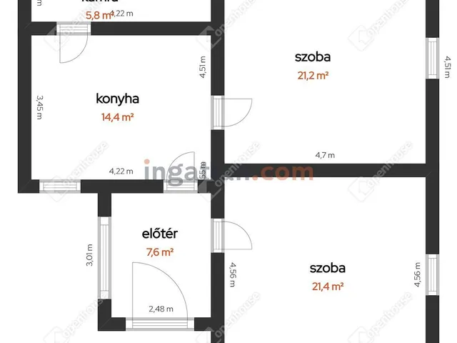 Eladó ház Pereszteg 68 nm