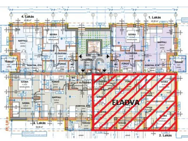 Eladó lakás Nyíregyháza 57 nm