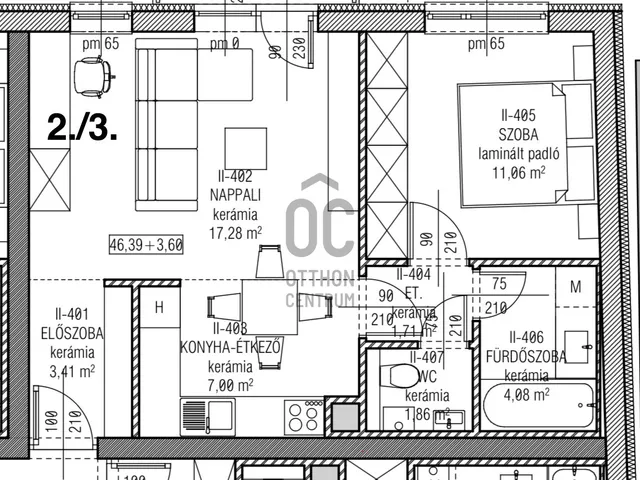Eladó lakás Nyíregyháza 46 nm