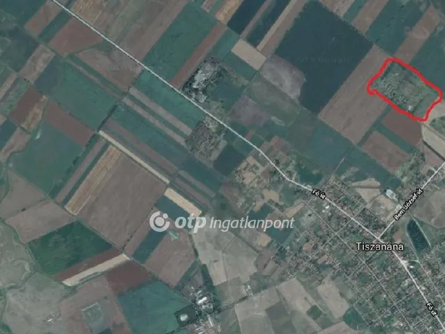 Eladó telek Tiszanána 33000 nm