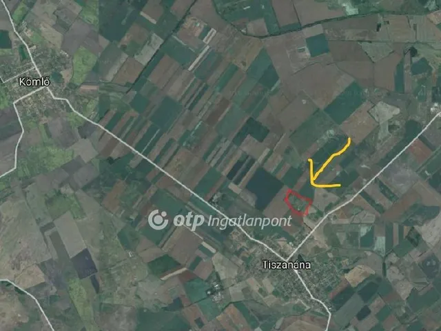 Eladó telek Tiszanána 33000 nm