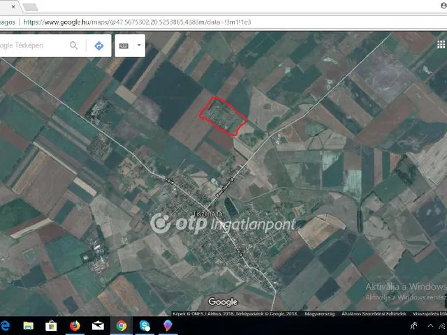 Eladó telek Tiszanána 33000 nm