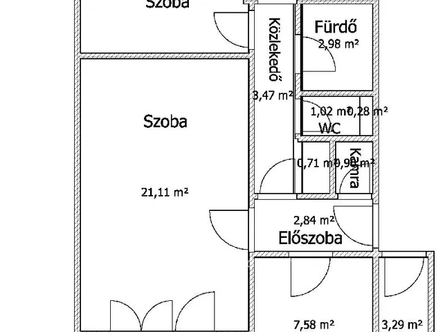 Eladó lakás Gyöngyös 62 nm