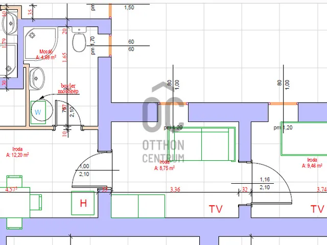 Kiadó kereskedelmi és ipari ingatlan Budaörs 33 nm