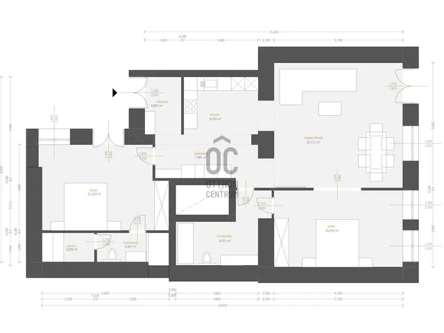 Kiadó lakás Budapest V. kerület, Lipótváros 112 nm