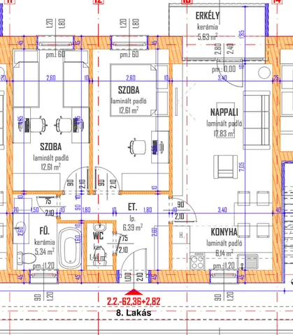 Eladó lakás Debrecen, Vargakert 65 nm