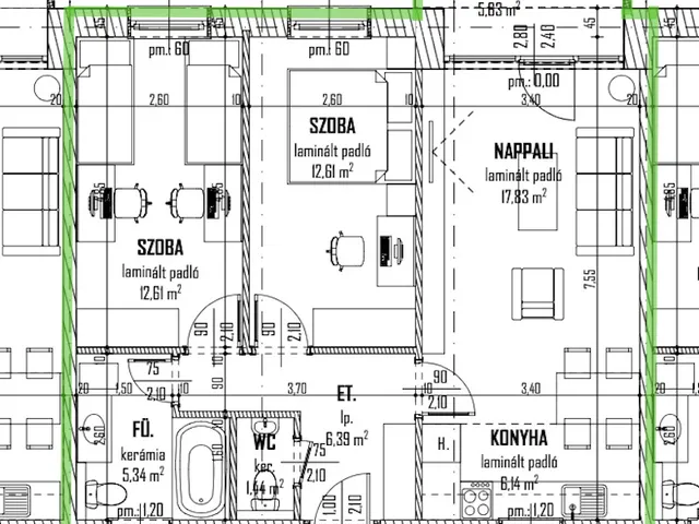 Eladó lakás Debrecen, Vargakert 65 nm