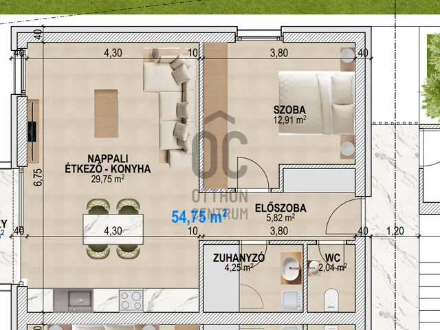 Eladó lakás Debrecen 54 nm