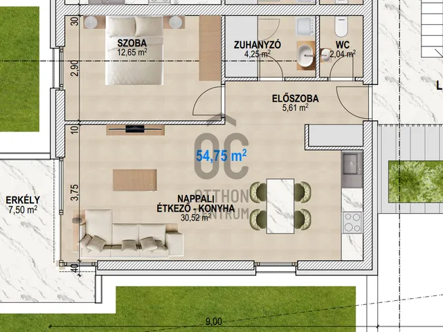Eladó lakás Debrecen 54 nm