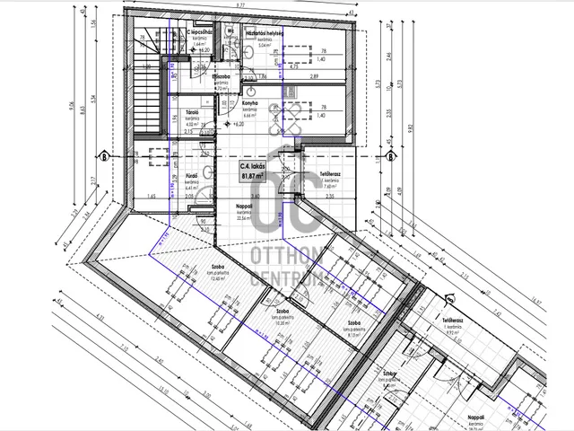 Eladó lakás Debrecen, Hatvan utcai kert 81 nm