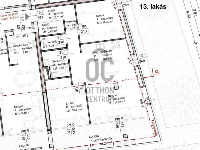 Eladó lakás Debrecen, Belváros 61 nm